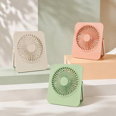 GICOOK Portable USB Plug-In Desktop Fan, Ultra-Quiet 180° Adjustable Folding Design, Wired Control Switch, Suitable For Home Office Travel, Multi-Functional Cooling Device, Lightweight Cooling Fan