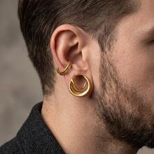 2pcs Vintage Saddle Ear Gauges 316L Stainless Steel Ear Stretchers Piercing Jewelry Earrings Unisex - 1539 - View 2