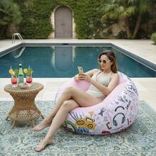 1pc Thickened Inflatable Slouchy Sofa Lounge Chair - Perfect For Outdoor Patio And Indoor Relaxation - Multicolor - View 2