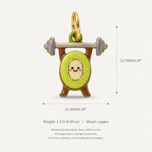 1pc Drip Oil Snack Afternoon Tea Mixed Pendant, Exquisite Cute Style, 14k Gold Plated Copper Material, Suitable For DIY Creative Necklace, Bracelet, Earrings, Bag Chain, Keychain, Waterproof And Sweatproof, Suitable For Daily Casual Wear - Multicolor - View 20