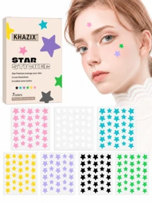560pcs/1120pcs Star-Shaped Sticker Set, Alcohol-Free, Fragrance-Free, Suitable For All Skin Types, Day And Night Use, Perfect Christmas Gift. Can Be Used To Cover Facial Imperfections And Blemishes, And Decorate The Face. - Star - View 4