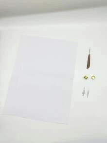 Set Alat Sulam Silang untuk Pemula, 2 buah Kain Sulam Kotak Kecil 30*45cm, 2 Bidal Emas, 2 Alat Penusuk Benang Baja dengan Pembuka Jahitan, Kerajinan Sulam Silang, Perbaikan Pakaian, Dekorasi Rumah, Perlengkapan Menjahit DIY - Set Kain Kotak-kotak Kecil 30*45cm - View 4