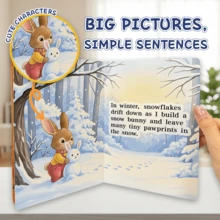 I Am A Bunny English Board Book For Toddlers, Cute Rabbit Nature And Seasons Story With Thick Durable Pages And Rounded Corners, Early Learning Picture Book For Bedtime, Home, Travel And Gifts - Board Book - View 5