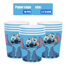Set de fiesta temática de 81 piezas, adecuado para 10 personas, vajilla desechable para fiesta de cumpleaños que incluye platos, vasos y servilletas. Suministros de decoración festiva, adecuados para camping, picnic, barbacoa en el patio y decoración de fiesta, también ideal para decoración de Halloween, Navidad y fiesta, y un gran regalo sorpresa para fans. - Multicolor - Ver 5