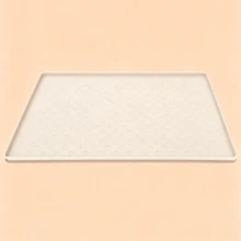 12"*18" Silicone Pet Feeding Mat, Suitable For Dogs And Cats, Multi-Paw Print Waterproof Pet Meal Mat, Anti-Spill Food And Water Bowl Tray, Reusable Non-Slip Feeding Mat, Suitable For Small, Medium, Large Pets - White - View 9