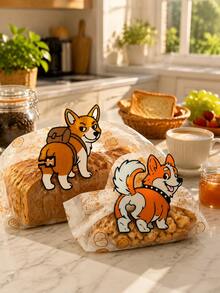 Corgi Butt Bread Clip & Snack Holder - 3D Printed Corgi Shaped Plastic Bag Holder With Corgi Butt Design, Lightweight Kitchen Storage Accessory, Suitable For Bread, Snacks, Cabinet Decor - Pet Lover Gift, Corgi Themed Home Decor - Multicolor - View 3