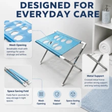 Foldable Pet Grooming Bed, Pet Bathing Stand, Home/Pet Store Cat & Dog Grooming Table - Multicolor - View 6