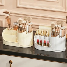 Multifunctional Cosmetic Storage Box With Multiple Compartments, Can Store Stationery, Skincare Products And Makeup Brushes - A - View 6