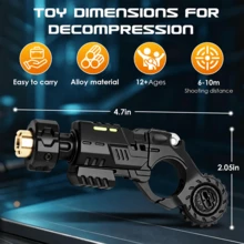 ✨Spooky Season To Christmas Countdown! VIRAL Alloy Metal Fidget Toy Stress Relief, EDC Anxiety Gadget For Adults Teens, Decompression Toy Gift For Halloween Thanksgiving Christmas Stocking Stuffer|Made Me Buy It: Must-Haves To Stock Up On|FYP✨ - Black - View 3