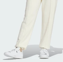 Adidas Celana Panjang Rajut Kasual Olahraga Wanita Musim Semi/Musim Gugur IX4238 - Putih pucat - View 3