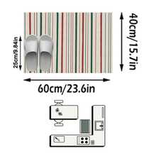 1pc Nordic Modern Luxury Minimalist Geometric Abstract Striped Area Rug, Bathroom, Kitchen, Entryway, Hallway, Bedside, Living Room, Bedroom, All-Season Machine Washable Soft Faux Cashmere Mat, Aesthetic Home Decor - Multicolor - View 12