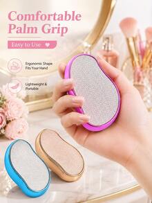 Crystal Hair Remover, Reusable Exfoliating Hair Removal Device, Manual Hair Removal Tool For Arms, Legs And Back, Compact And Portable Beauty Tool, Suitable For Women And Men, Home, Travel, Daily Personal Care, Holiday Gift - Multicolor - View 4