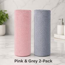Portable Reusable Cleaning Cloth 10x10 Inches, Microfiber Cleaning Cloth, Dry And Wet Use Kitchen Towel, Lint-Free Rag, Kitchen Essentials, Kitchen Decor, Apartment Essentials, Cleaning Supplies, Home Goods, Home Essentials - Grey - View 11