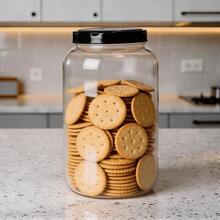 Kit 2 Potes Organizador 3,6L com Tampa de Rosca para Mantimentos Cozinha Multiuso - Visão 3