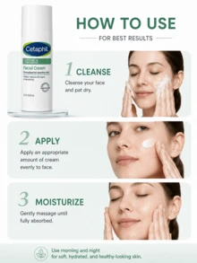 Cetaphil Soothing Repair Face Cream, 45ml Full Size/10ml Sample, Ultra-Gentle Moisturizing Repair Formula, Lightweight Non-Greasy, Fast Absorbing, Suitable For Sensitive Skin - Cetaphil 4D Soothing & Repairing Cream - View 10