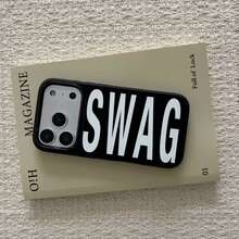 波點 SWAG 手機殼，相容於 17、17 Pro、17 Pro Max、16 Pro、16 Pro Max、14、15、16、13、14、15、12、11 Pro Max、Plus，亮面、耐用、防刮、時尚且有風格，完美禮物 - 彩色 - 查看 2