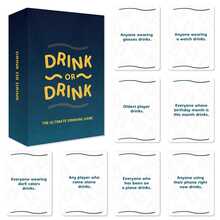 Drink Or Drink Hilarious Drinking Card Game - 55 Prompt & Challenges, 18+ Adult Party Game Perfect For Game Nights, Friends Gathering & Epic Partys! - View 2