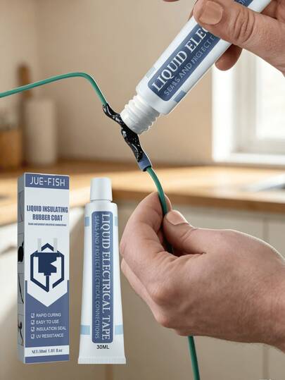 Liquid Insulation Tape, Black, Lithium Battery Sealing Glue Circuit Board Waterproof Bonding Flame Retardant High Temperature Resistant, Insulation High Temperature Resistant Waterproof, Provides Professional Repair Effect. Easy To Use, Suitable For Various Types Of Wires Or Chips. Suitable For Indoor And Outdoor Use, Waterproof Moisture-Proof Strong Adhesion, Gift For Family And Friends