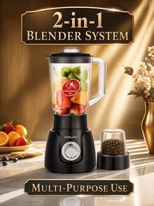 SOKANY 185 Multi-Function Juicer & Blender, Large Capacity, Adjustable Speed, Easy To Clean And Install, One-Touch Operation, Detachable, High Juice Yield, Fast Juicing, Perfect Gift - Black - View 7