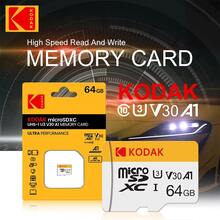 Kodak MicroSD 記憶卡 16GB 32GB 64GB 128GB 256GB，Class 10 U3 V30 A1 高速 TF 閃存卡，100MB/S 讀取速度，4K Ultra HD 影片錄製儲存卡，適用手機、相機、行車記錄器、監視器和遊戲機 - 白色 - 查看 4