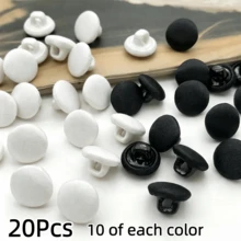 10/20/30/40/50/60個手工布藝鈕扣，塑膠底座，直徑1cm/0.39in，適用於婚紗禮服背部、袖口與領口，手工製作，設計白色婚紗的理想選擇 - 多色 - 查看 27