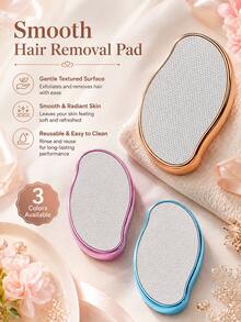 Crystal Hair Remover, Reusable Exfoliating Hair Removal Device, Manual Hair Removal Tool For Arms, Legs And Back, Compact And Portable Beauty Tool, Suitable For Women And Men, Home, Travel, Daily Personal Care, Holiday Gift - Multicolor - View 1