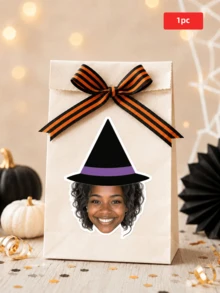 1/28/54pcs Customizable Halloween Shaped Waterproof Oil-Proof PVC Stickers, Perfect For Home Decor, Gift Box Sealing, Window Display, Store Decoration, Suitable For Friends, Family, Colleagues, Party Planners, Applicable For Halloween Party, Costume Party, Family Holiday Gathering, Store Theme Event, - Multicolor 1 - View 21