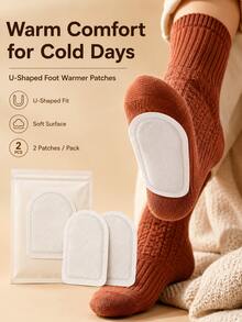 Self-Heating Foot Warmers, Long-Lasting Heat, Breathable And Comfortable, Suitable For Hiking, Camping And Other Activities In Autumn And Winter - Multicolor - View 2