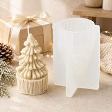 Zhonghui Mold 3D Christmas Tree Silicone Candle Mold Pine Tree Snowflake Wax Mold DIY Scented Candle Making Supplies Holiday Home Decoration Gift - Tree - View 4