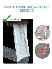 2 Rolls Strong Adhesive Fabric Tape, No-Cut Multi-Function No Damage Hemming Tape, Suitable For Fabric Clothing No-Sew Self-Adhesive Fixing - Yellow - View 6