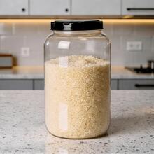 Kit 2 Potes Organizador 3,6L com Tampa de Rosca para Mantimentos Cozinha Multiuso - Visão 9