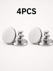1/2/4/8Pcs Strong Magnetic Curtain Clips, 20mm Round Metal Curtain Holdbacks, No-Drill Curtain Buckles For Bedroom, Living Room And Home Decor - A - View 11