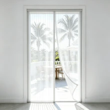 Magnetic Screen Door, Seamless Self-Sealing Design, Heavy Duty Insect Protection, Pet Friendly Hands-Free Entry And Exit, Lightweight Fiberglass Mesh - Black - View 7