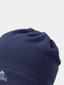 CAMEL CROWN Fleece Hat, Scarf, Cap, Dual-Use, Autumn And Winter New Style, Thickened, Warm And Windproof Cap, Large Head Circumference, Cap - Navy Blue - View 3