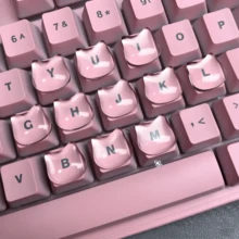 36pcs Cute Crystal Clear Keyboard Keycap Stickers For Girls, Long Nail Typing Helper, Self-Adhesive 3D Raised Nail Protectors, DIY Office Keyboard Decor (Nail-Friendly & Non-Damaging) - View 11