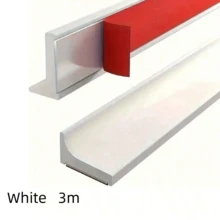 1pc 3 Meters Classic Silicone Waterproof Sealing Strip, Suitable For Shower Enclosure And Bathroom - Self-Adhesive, Flexible, Waterproof Sealing Strip, Used For Dry And Wet Separation, Anti-Mold And Anti-Splash, Perfect For Home Decor, Bathroom Decor And Bathroom Accessories - A - View 10