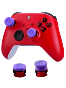 Textured Anti-Slip Joystick Caps, High/Mid Dual Height, Multiple Anti-Slip Pattern Joystick Extender Caps, Compatible With X1box Series X/S And X1box One Controllers, Black/Purple Game Controller Accessories - Multicolor - View 11