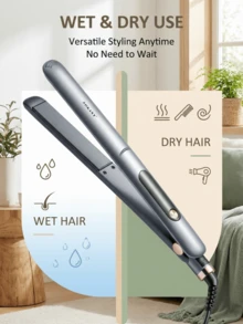 SOKANY-1924 Pelurus & Pengeriting Rambut 3-in-1 Basah & Kering, Alat Penata Rambut Catokan Keramik, Penjepit Pelurus & Pengeriting Rambut Suhu Dapat Disesuaikan untuk Penggunaan di Rumah dan Salon - Steker Tipe AS A (110-127V) - View 3