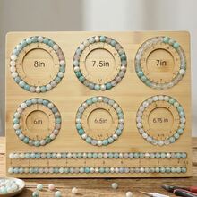 DIY Jewelry Making Beading Board, Bracelet Size Measurement & Layout Board (Inch Version), Beading Design Tray Tool, Multi-Size Bracelet Making Board, Suitable For Making Bracelets, Necklaces, Jewelry Accessories, Adult Creative Gift, Portable Beading Storage Station - One Size - View 8