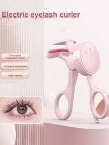 USB Rechargeable Electric Eyelash Curler, Heated Eyelash Curler With 3 Temperature Settings, Anti-Scald Brush Head, Suitable For All Eye Shapes, Portable Eyelash Styling Tool - Multicolor - View 12