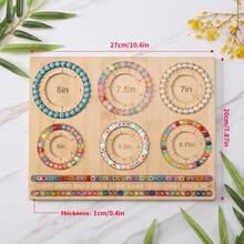 DIY Jewelry Making Beading Board, Bracelet Size Measurement & Layout Board (Inch Version), Beading Design Tray Tool, Multi-Size Bracelet Making Board, Suitable For Making Bracelets, Necklaces, Jewelry Accessories, Adult Creative Gift, Portable Beading Storage Station - One Size - View 4
