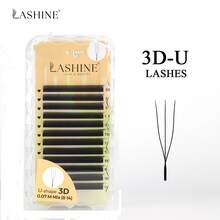 Lashine U型睫毛 12排 2DU 3DU 4DU 5DU M捲度 自然輕盈扇形接睫毛 柔軟輕量三葉草睫毛 快速打造豐盈濃密妝感 - M - 查看 14