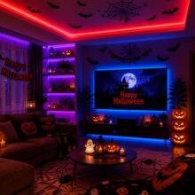 Bedroom Decor LED Light Strip, 3.28ft-49.2ft Room LED Lights. Battery Powered (Batteries Not Included), 24-Key Remote Control. Suitable For Room Decoration, TV Backlight, Wedding And Party Decoration, Christmas And Halloween Decoration. - RGB Battery Box - View 5