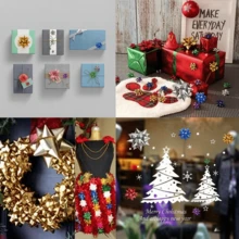 12/24/35/45/56/66/72Pcs Gift Bow Set, Suitable For Holiday Gift Wrapping, Christmas Decoration, Handmade Crafts, Wedding Party, Festival Celebration And Floral Design, Random Colors - Multicolor - View 7