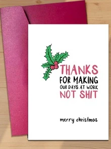 1pc Fun Rudolph Christmas Greeting Card (With Envelope) - Perfect Gift For Friends, Family And Colleagues - A Unique Holiday Blessing Gift - A - View 1