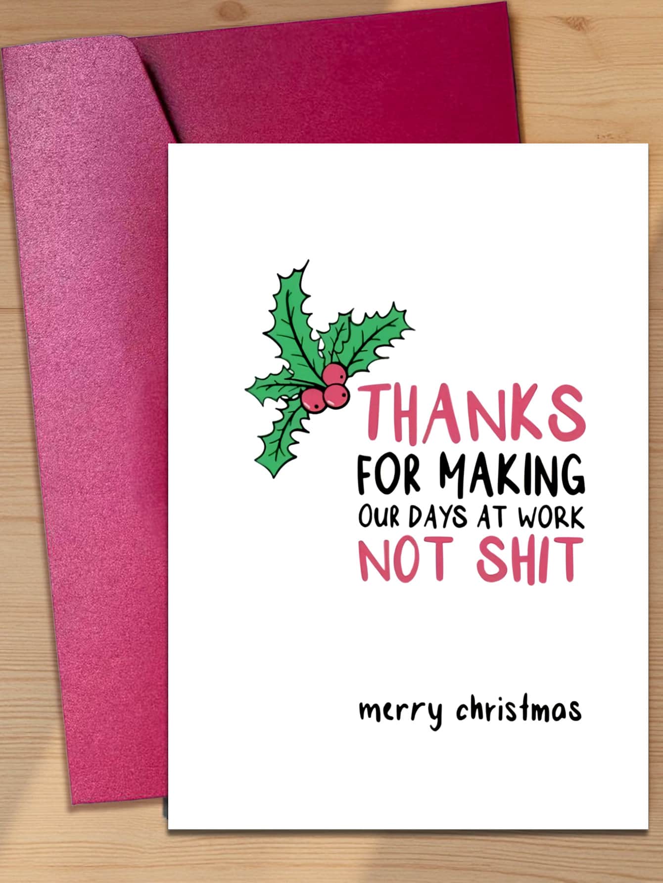1pc Fun Rudolph Christmas Greeting Card (With Envelope) - Perfect Gift For Friends, Family And Colleagues - A Unique Holiday Blessing Gift - A - View 1