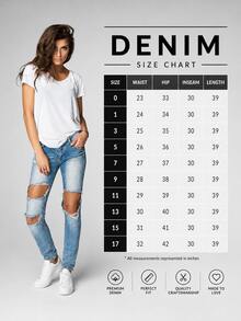 Women's Skinny Jeans - 黑暗的 - 查看 2