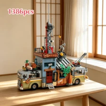 1000+Pcs Jungle Broadcast Station Luxury Building Blocks, Forest Observation Station 2-Story Treehouse Model Toy, Ocean View Wooden Villa Tower, Suitable For Adults To Relieve Stress And Reduce Anxiety, Interesting Adult Game Set, Creative Home Scene Puzzle, Exquisite Desktop Decoration, Birthday Gift For Boyfriend/Girlfriend - Multicolor - View 12
