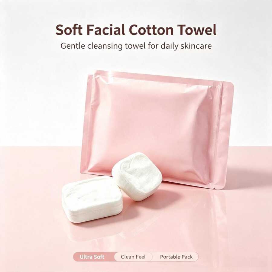 一次性壓縮洗澡巾，旅行必需品，返校學生臉巾，浴室乾濕兩用柔軟毛巾，生日派對小禮品，可收納於化妝包，加厚加大 25*30cm，露營度假臉部清潔與卸妝巾，每包 20 片，國慶旅行必備，適用於日常護膚、臉部擦拭、臉部清潔與卸妝
