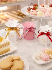 7pcs/4 Styles Floral Gift Boxes With Flower Lid, Elegant Candy Cookie Snack Packaging Boxes, Suitable For Birthday Party, Anniversary, Holiday Celebration - View 4